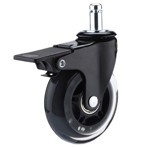 Office Chair Casters with Brake Heavy Duty 3" Universal Fit Locking Casters (Item #24C075SB) 