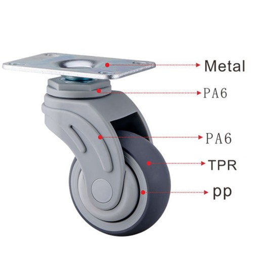 3" Medical Hospital Caters Swivel Plate Caster (Item NO. # 52E075）