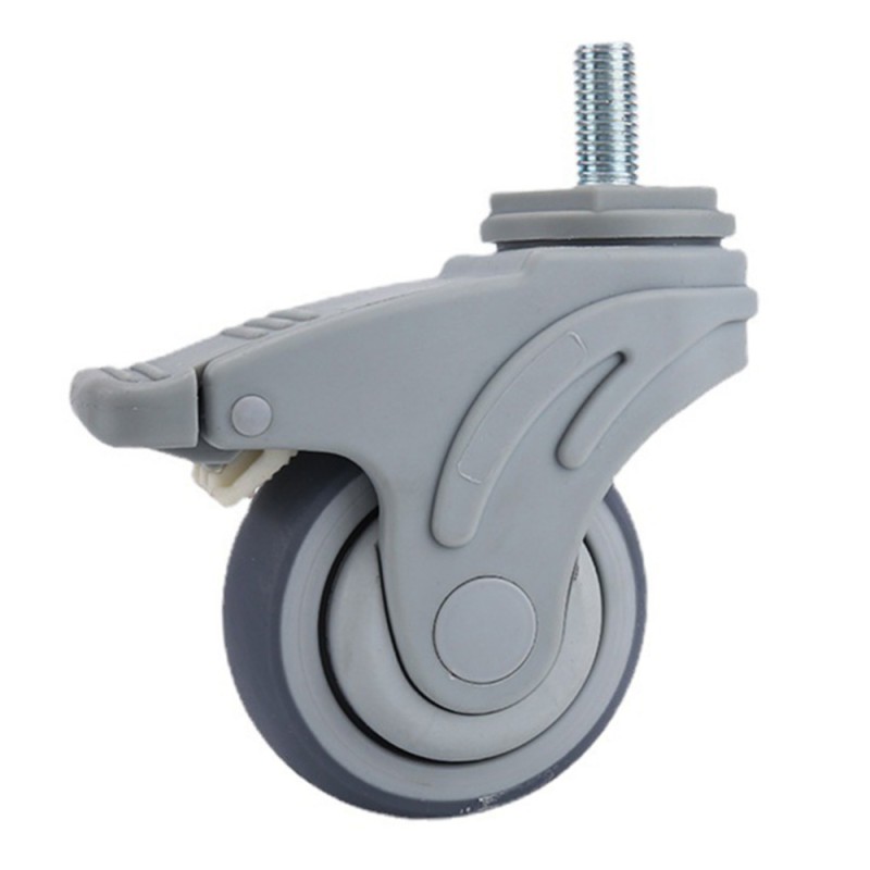 3" Medical Hospital Caters Swivel Locking thread stem Caster (Item NO. # 52E075TB）