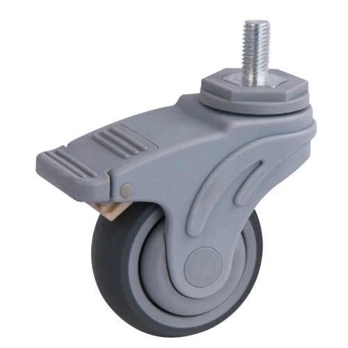 3" Medical Hospital Caters Swivel Locking thread stem Caster (Item NO. # 52E075TB）