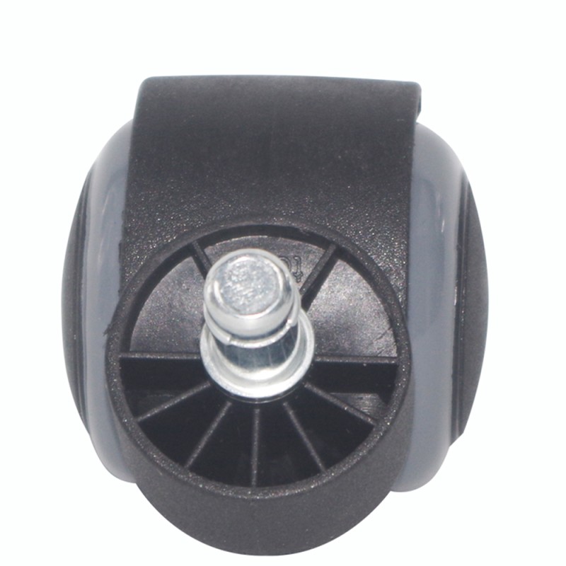 Office Chair Replacement Wheels Set of 5 - Dual 2 Inch Soft Chair Casters Black grey color (Item #59050APUS) 