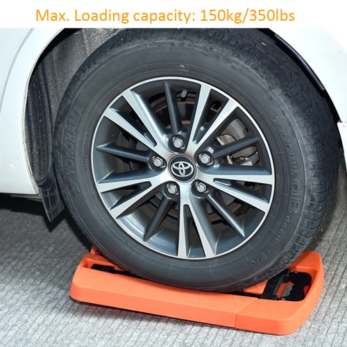 Folding Hand Truck, 350 lbs Capacity Luggage Cart, Utility Dolly Platform Cart with 6 Wheels & 2 Elastic Ropes for Luggage, Travel, Shopping, Moving, Office Use - Orange (Item # 6WF-600-OG)