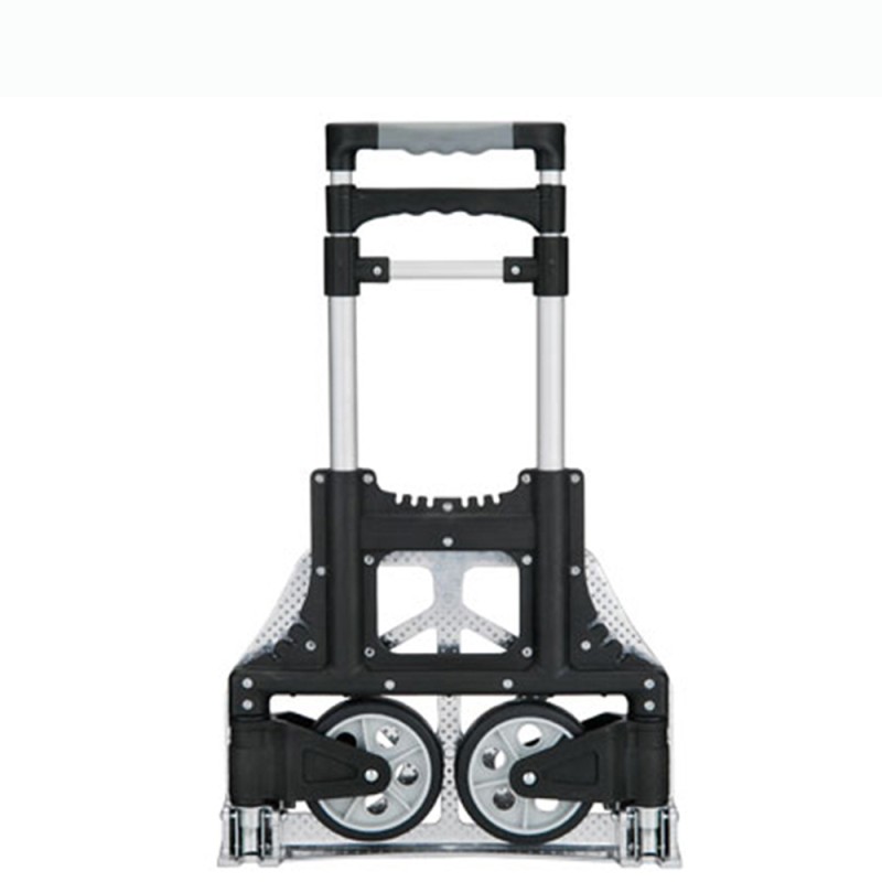 Aluminum Folding Hand Truck 154 Lbs. Capacity Adjustable Length Push Trolley (Item # 2WL-AL70)  