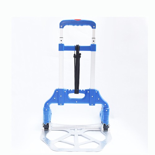 Aluminum Folding Hand Truck 154 Lbs. Capacity Adjustable Length Push Trolley (Item # 2WL-AL70) 