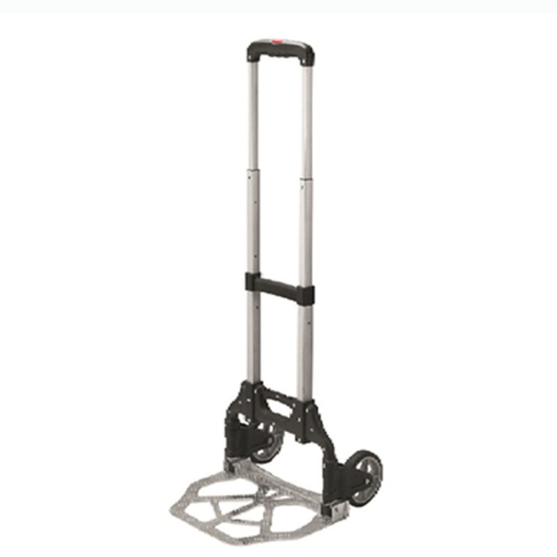 Aluminum Folding Hand Truck 154 Lbs. Capacity Adjustable Length Push Trolley (Item # 2WL-AL60) 